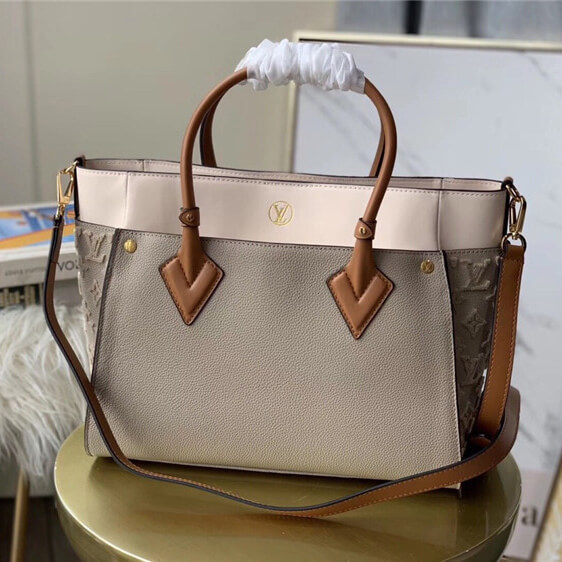 ルイヴィトン オンマイサイド MM コピー 人気★2WAY ショルダーバッグ トート レザーM53825